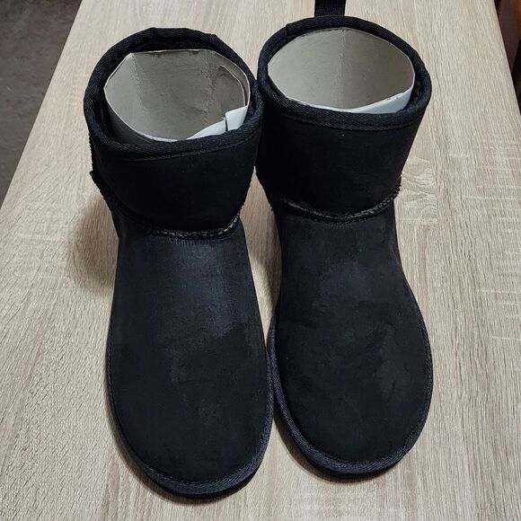 H&M Men\'s Warm Lined Slip on Black Boots Size 10.5 NEW with Tags main image 8